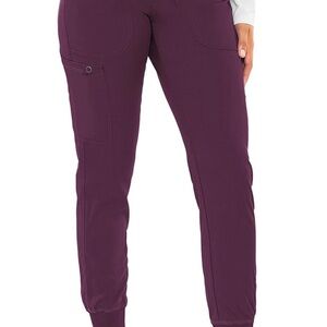 Med Couture Women's Deep Purple Jogger Scrub Pants
